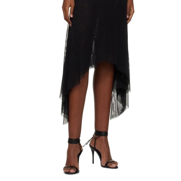 Magda Butrym Black Wraparound Heeled Sandals - Picture 4 of 6